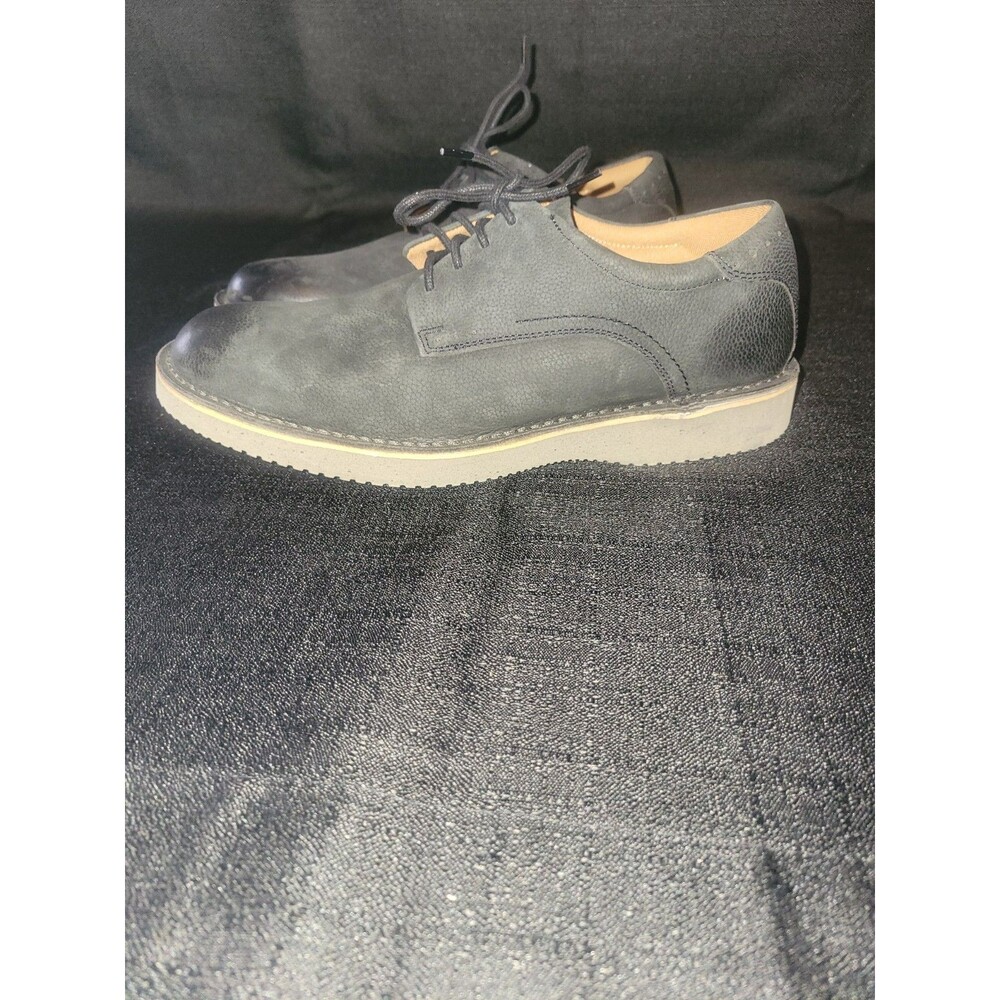 Florsheim Navigator Oxford Black Nubuck Leather 9.5 Wide EUC